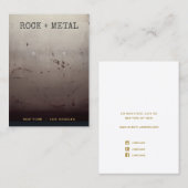 Coole industrielle Grunge Textur Ofenanzeige Visitenkarte (Vorne/Hinten)