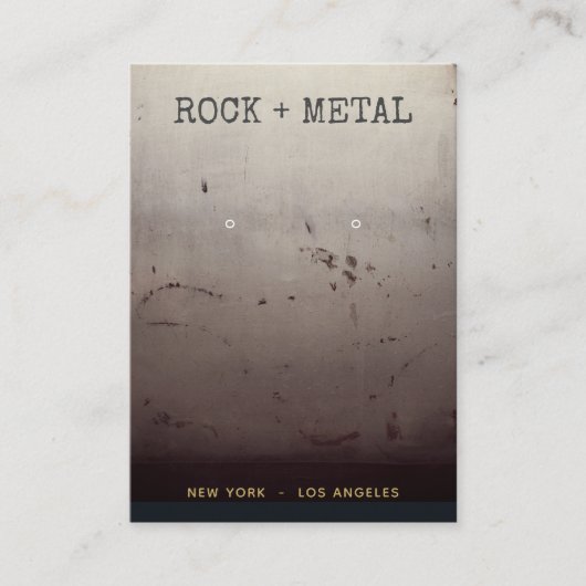 Coole industrielle Grunge Textur Ofenanzeige Visitenkarte (Vorderseite)