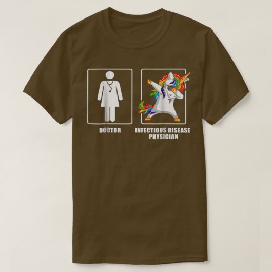 Coole Infektionskrankheit Arzt Unicorn Funny Sh T-Shirt (Design vorne)