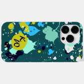 Coole Initialen für den grünen Spritzer Case-Mate iPhone Hülle (Rückseite (Horizontal))