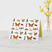 COOLE INSEKTEN Faltkarte Karte (Gelbe Blume)