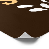 coole inspirierende Mitarbeiter unmögliche Wortart Poster (Ecke)