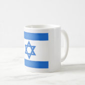 Coole israelische Flagge Kaffeetasse (VorderseiteRechts)