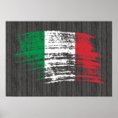 Coole italienische Flagge Poster (Vorne)