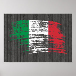 Coole italienische Flagge Poster
