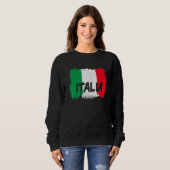 Coole italienische Flagge Sweatshirt (Vorne ganz)