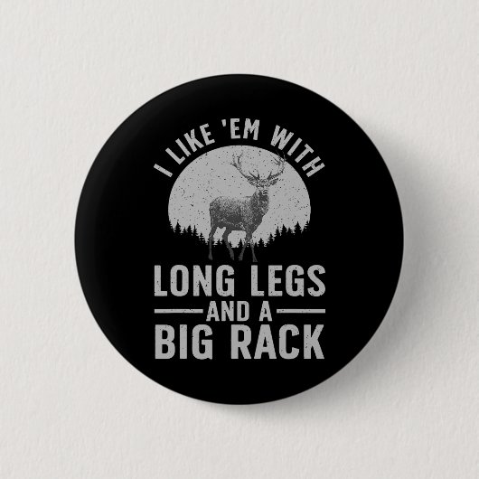 Coole Jagdkunst für Männer Wildli Jagd Button (Vorderseite)