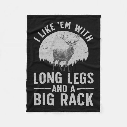 Coole Jagdkunst für Männer Wildli Jagd Fleecedecke (Vorderseite)
