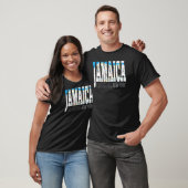 Coole Jamaika Queens New York mit U-Bahn-Karte T-Shirt (Unisex)