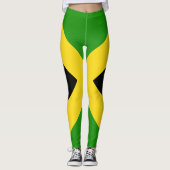 Coole jamaikanische Flagge Leggings (Vorderseite)