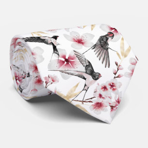 coole japanische Blume Krawatte
