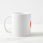 Coole japanische Flagge Kaffeetasse (Links)