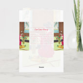 Coole japanische geisha Lady Maiko ikebana Karte (Rückseite)