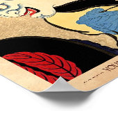 Coole japanische kabuki-Schauspielkunst Poster (Ecke)