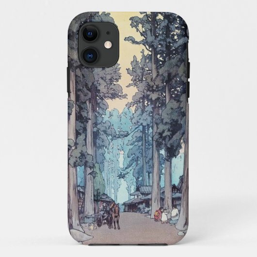 Coole japanische klassische Waldmalerei Hiroshi Case-Mate iPhone Hülle (Rückseite)