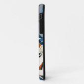 Coole japanische Kriegerheldsamurai-Schädelkunst Case-Mate iPhone Hülle (Hinten/Links)