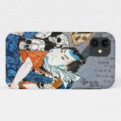 Coole japanische Kriegerheldsamurai-Schädelkunst Case-Mate iPhone Hülle (Rückseite (Horizontal))