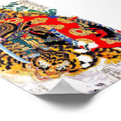 Coole japanische Legendäre Samurai-Kampfkunst Poster (Ecke)