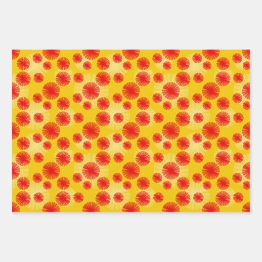 coole japanische Muster Party Wrapping Paper Sheet Geschenkpapier Set (Vorderseite 3)