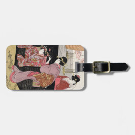 Coole japanische ukiyo-e Trio Geisha-Damenrolle Gepäckanhänger