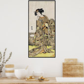 Coole japanische ukiyo-e Vintag geisha Poster (Küche)
