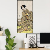 Coole japanische ukiyo-e Vintag geisha Poster (Heimbüro)