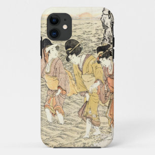 Coole japanische Vintage-Ukiyo-e-Drei-Frauen-Meer iPhone 11 Hülle
