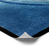 Coole japanische Vintage Ukiyo-e-Kran-Vogelrolle Poster (Ecke)