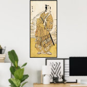 Coole japanische Vintage Ukiyo-e-samurai-Tätowierk Poster (Heimbüro)