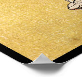 Coole japanische Vintage Ukiyo-e-samurai-Tätowierk Poster (Ecke)