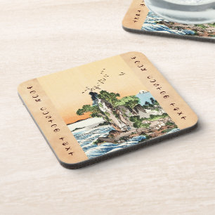 Coole japanische Vintage Ukiyo-e-Sea-Fels-Kunst Untersetzer