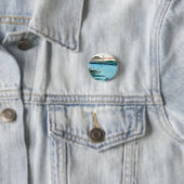 Coole japanische Vintage Ukiyo-e-Sea-Wasserlandsch Button (Beispiel)