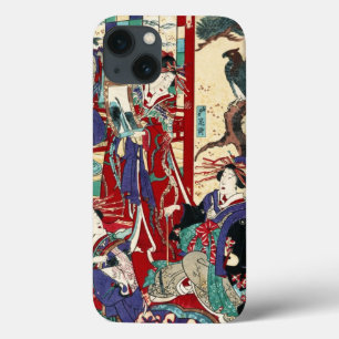 Coole japanische Vintage ukiyo-e trio geisha scrol Case-Mate iPhone Hülle