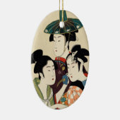 Coole japanische Vintage ukiyo-e Triodame Keramikornament (Rechts)