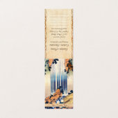 Coole japanische Vintage Ukiyo-e Wasserfall Hokusa Visitenkarten (Außenseite Aufgefaltet)