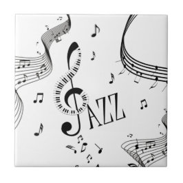 Coole Jazz-Musik Fliese