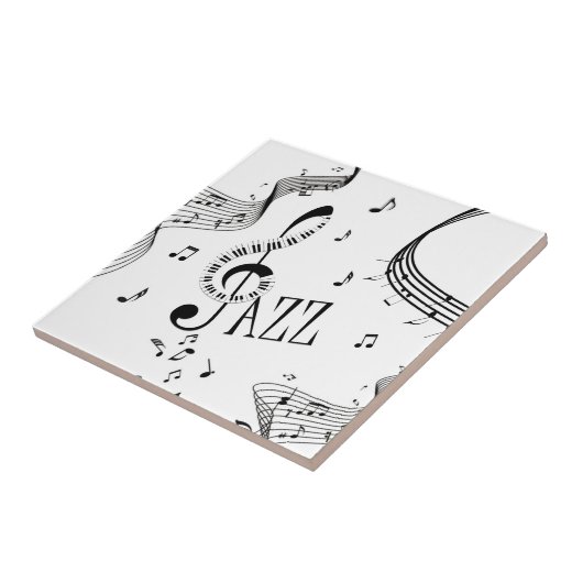 Coole Jazz-Musik Fliese (Seite)
