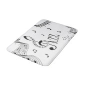 Coole Jazzmusik Badematte (Schrägansicht)