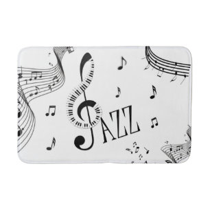 Coole Jazzmusik Badematte