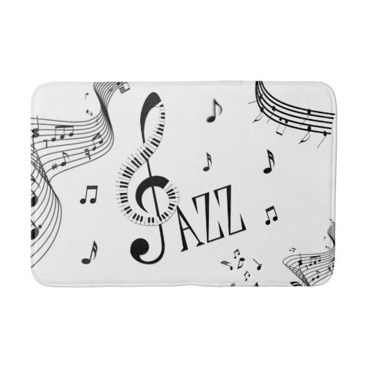 Coole Jazzmusik Badematte (Vorderseite)