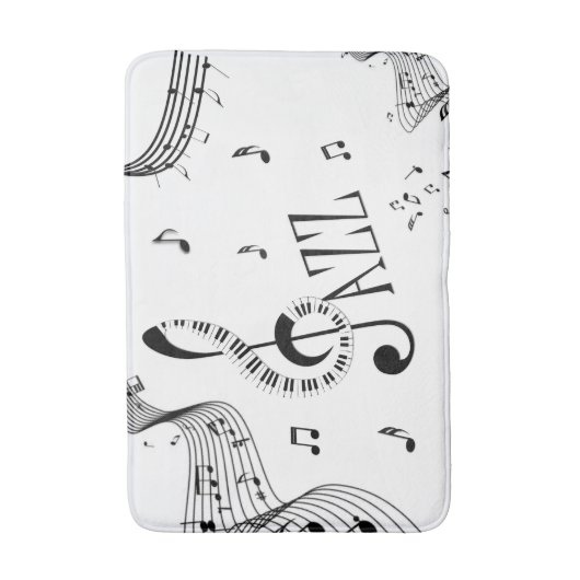 Coole Jazzmusik Badematte (Vorderseite Vertikal)