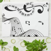 Coole Jazzmusik Geschirrtuch (Gefaltet)
