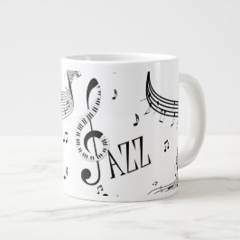 Coole Jazzmusik Jumbo-Tasse