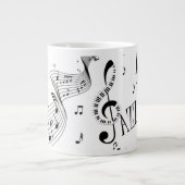 Coole Jazzmusik Jumbo-Tasse (Vorderseite)