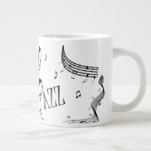 Coole Jazzmusik Jumbo-Tasse (Rechts)