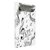 Coole Jazzmusik Mini Klemmbrett (Schrägansicht)