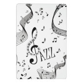 Coole Jazzmusik Mini Klemmbrett (Rückseite)