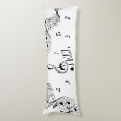 Coole Jazzmusik Seitenschläferkissen (Vorderseite Vertikal)