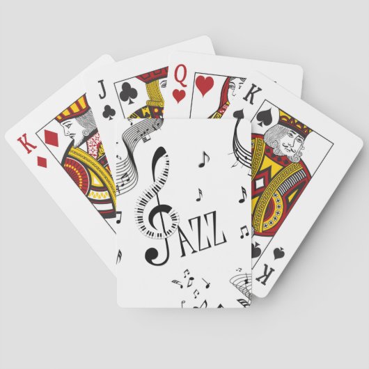 Coole Jazzmusik Spielkarten (Rückseite)