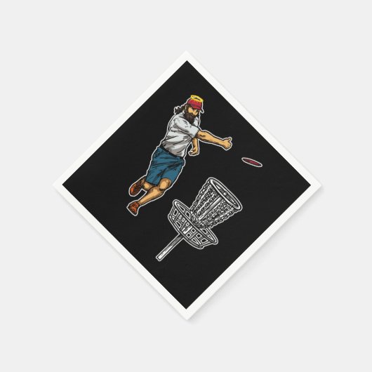 Coole Jesus Disk Golf Geschenkidee Serviette (Ecke)